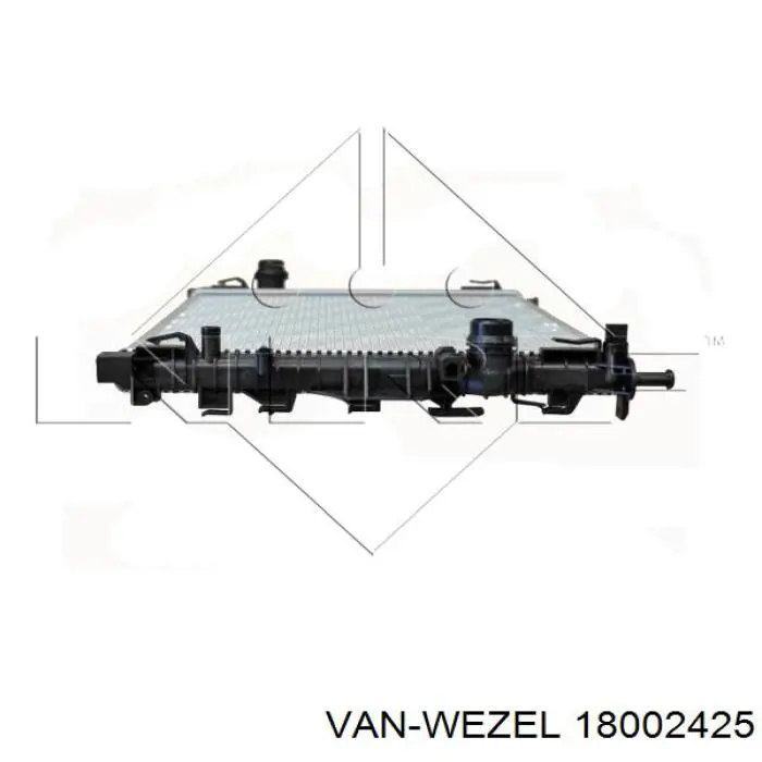 18002425 VAN Wezel радиатор