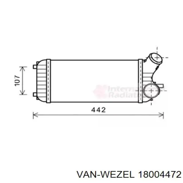 Интеркулер 18004472 VAN Wezel