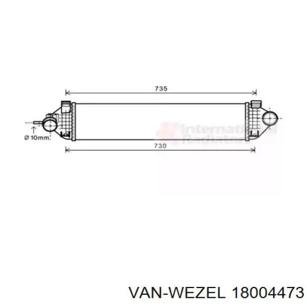 Интеркулер 18004473 VAN Wezel