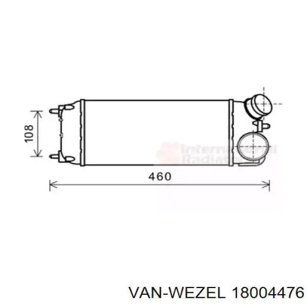 Интеркулер 18004476 VAN Wezel