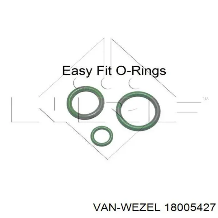 Radiador de aire acondicionado 18005427 VAN Wezel