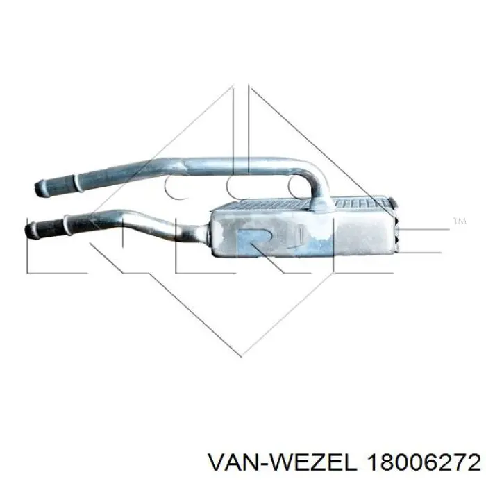 Купить 18006272 VAN Wezel Радиатор печки