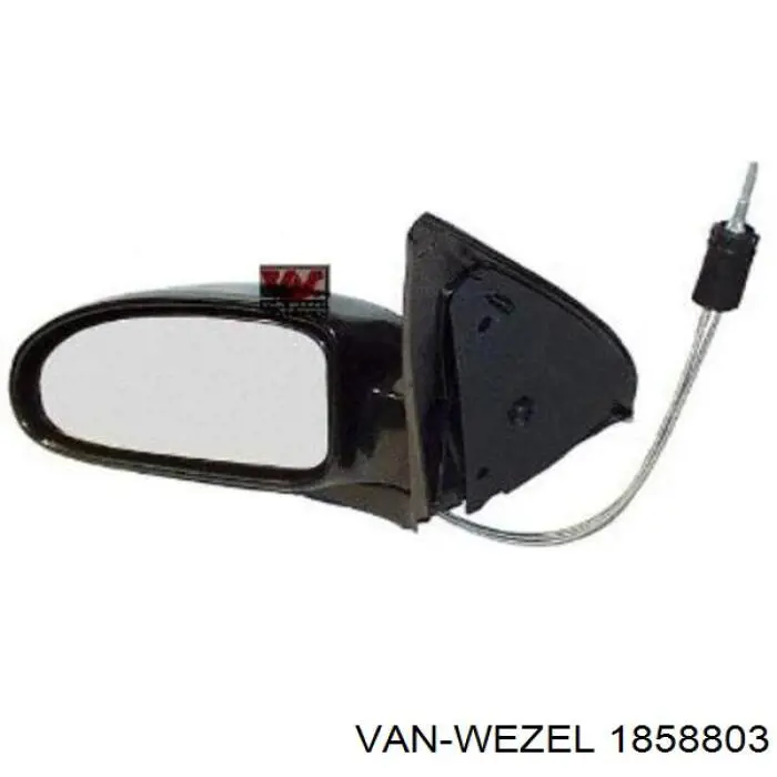 Зеркало заднего вида левое VAN WEZEL 1858803
