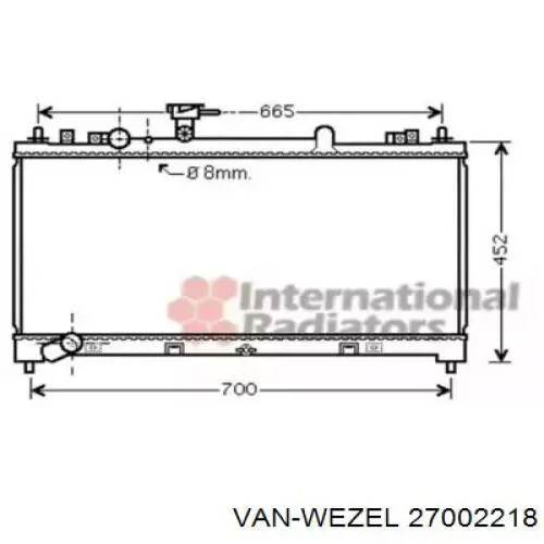 Радиатор 27002218 VAN Wezel