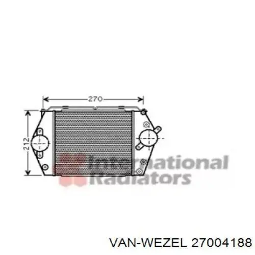 Интеркулер 27004188 VAN Wezel