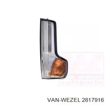 2817916 VAN Wezel pisca-pisca de espelho direito