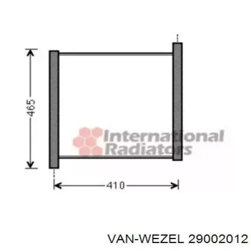 Радиатор 29002012 VAN Wezel