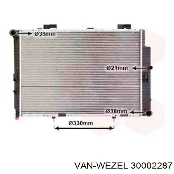 30002287 VAN Wezel радиатор