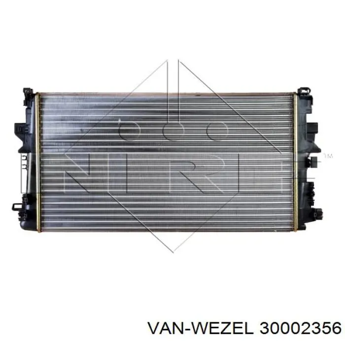 Купить 30002356 VAN Wezel Радиатор водяной