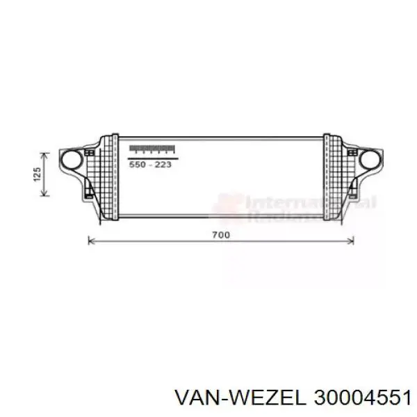 Интеркулер 30004551 VAN Wezel