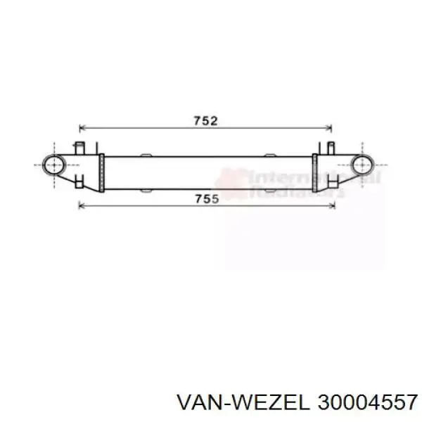 Интеркулер 30004557 VAN Wezel