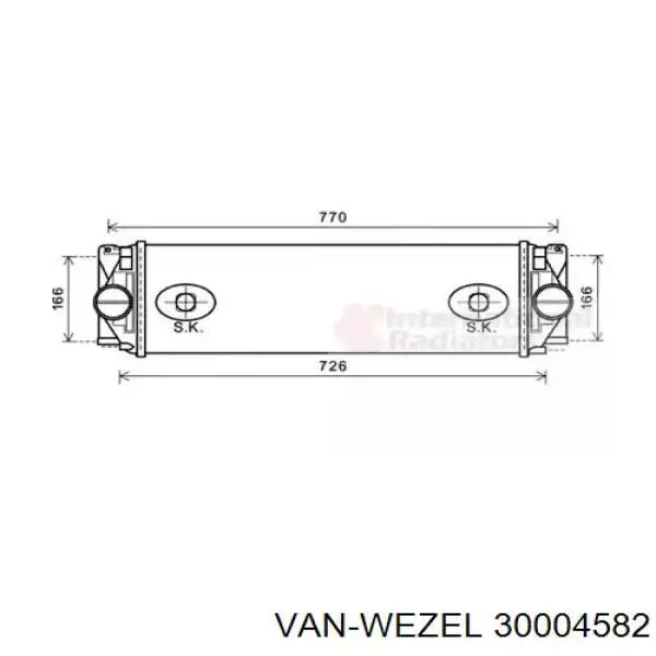 Интеркулер 30004582 VAN Wezel