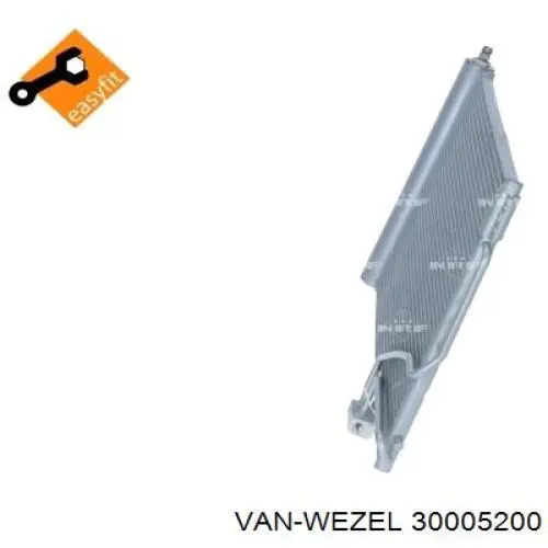 Радиатор охлаждения кондиционера VAN Wezel 30005200