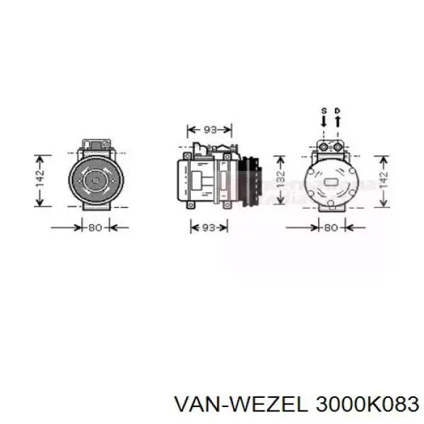 Насос кондиционера Mercedes 1161310001