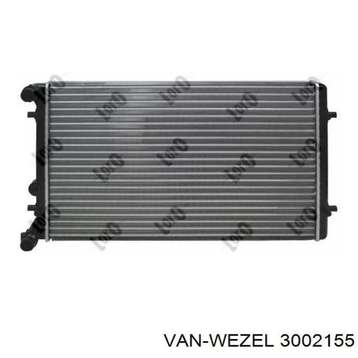 Радиатор 3002155 VAN Wezel