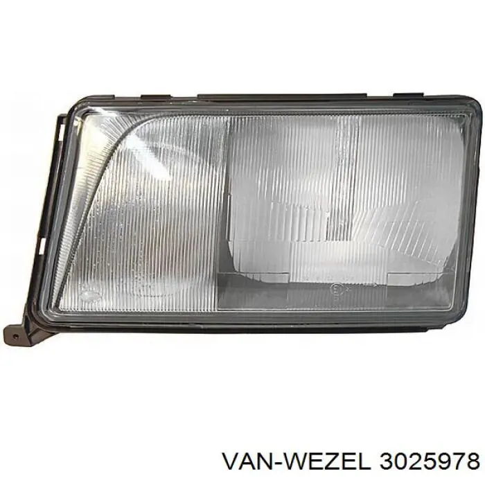 Стекло фары правой 3025978 VAN Wezel