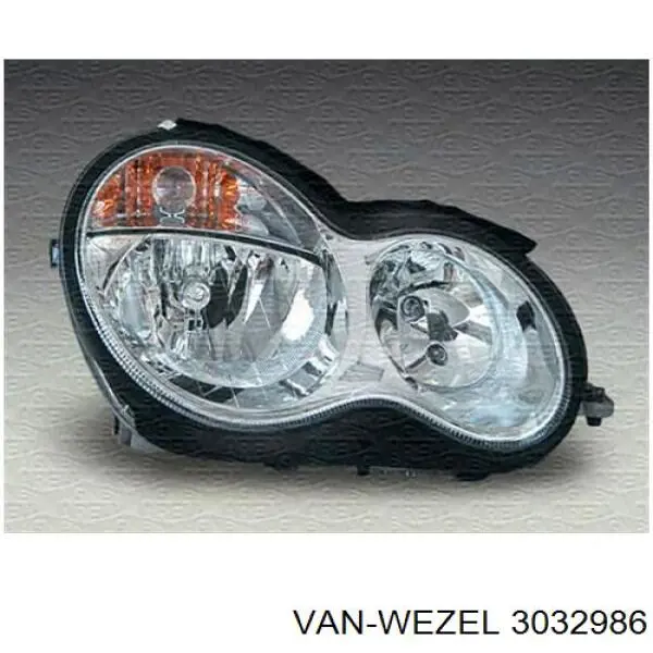 Фара правая 3032986 VAN Wezel