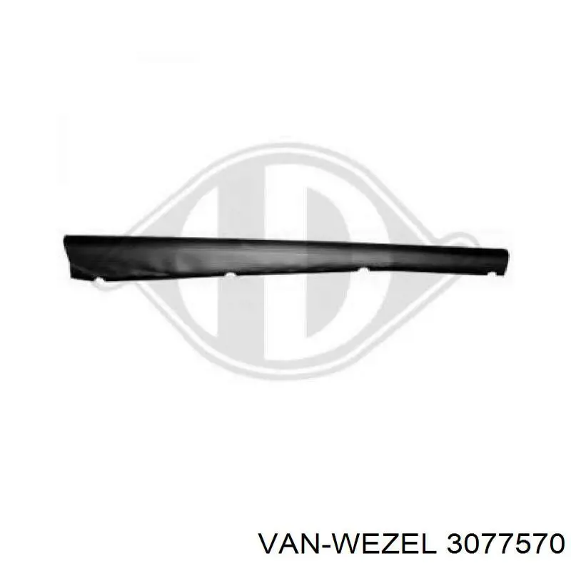 3077570 VAN Wezel передний бампер