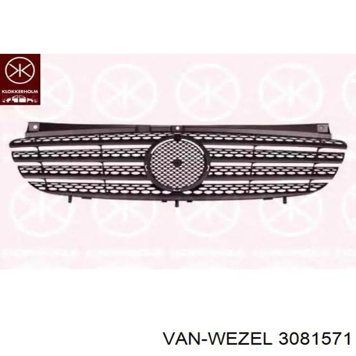 3081571 VAN Wezel pára-choque dianteiro