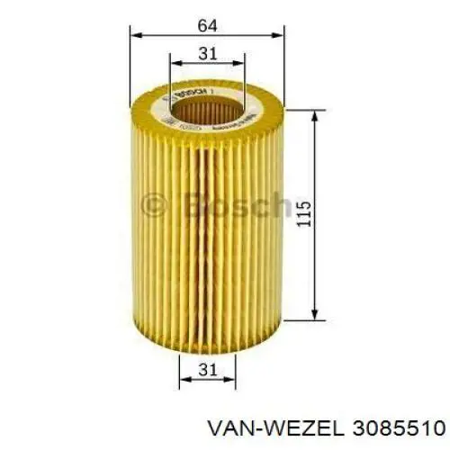 Решетка радиатора 3085510 VAN Wezel