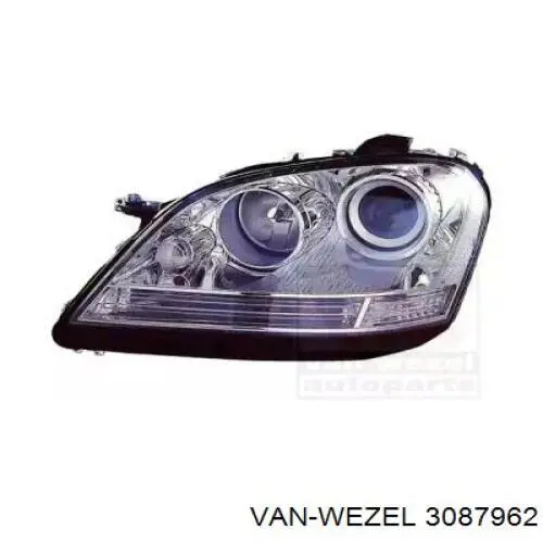 Фара правая 3087962 VAN Wezel