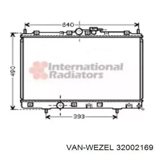 Радиатор 32002169 VAN Wezel