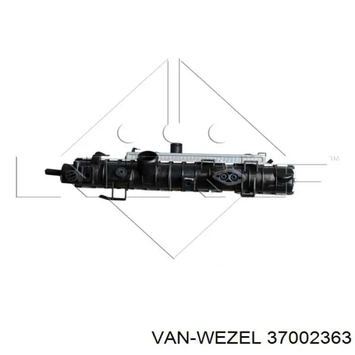 Радиатор охлаждения двигателя VAN Wezel 37002363 цена, от 53.75 USD