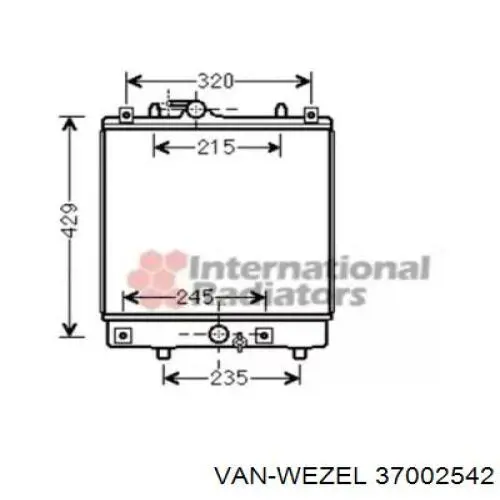 Радиатор 37002542 VAN Wezel