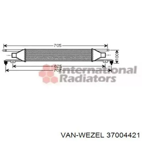 Интеркулер 37004421 VAN Wezel