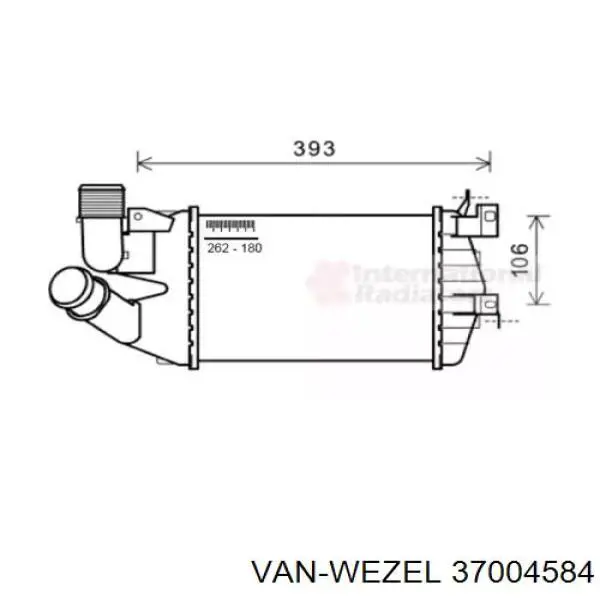 Интеркулер 37004584 VAN Wezel