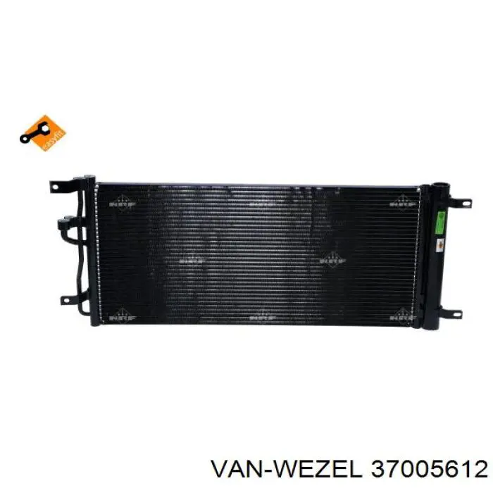 37005612 VAN Wezel radiador de aparelho de ar condicionado