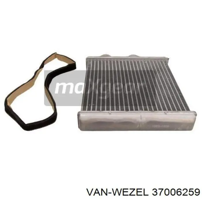 Радиатор печки (отопителя) VAN WEZEL 37006259