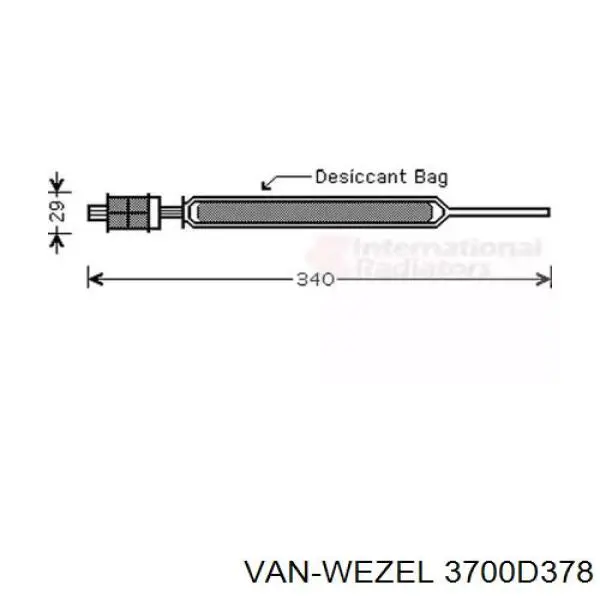 Осушитель кондиционера 3700D378 VAN Wezel