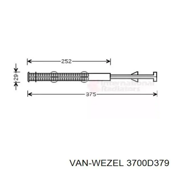 3700D379 VAN Wezel осушитель кондиционера