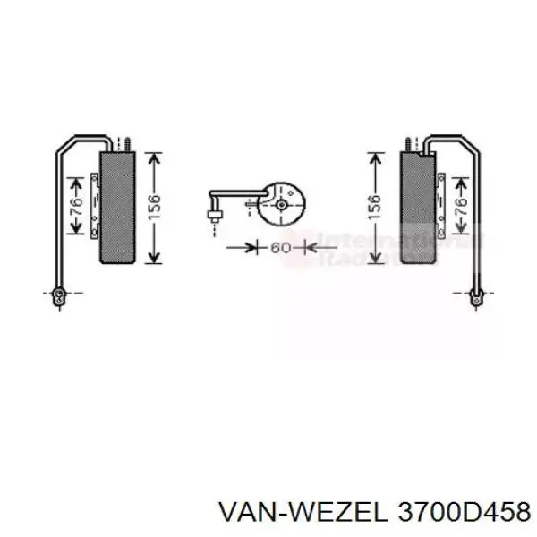 Осушитель кондиционера 3700D458 VAN Wezel