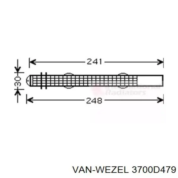 Осушитель кондиционера 3700D479 VAN Wezel