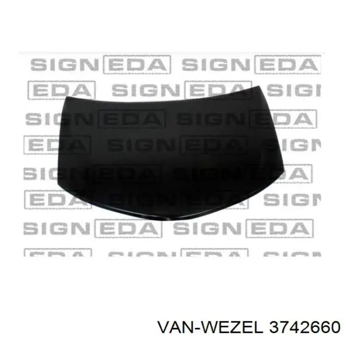 Капот 3742660 VAN Wezel