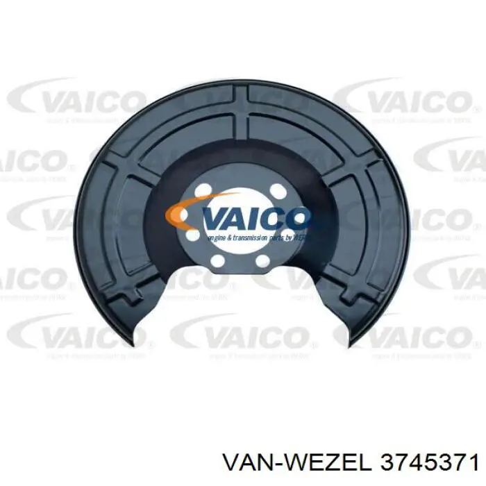 Купить 3745371 VAN Wezel Защита тормозного диска, заднего