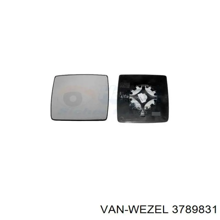 Зеркальный элемент водительского зеркала VAN Wezel 3789831 цена, от 8.48 USD