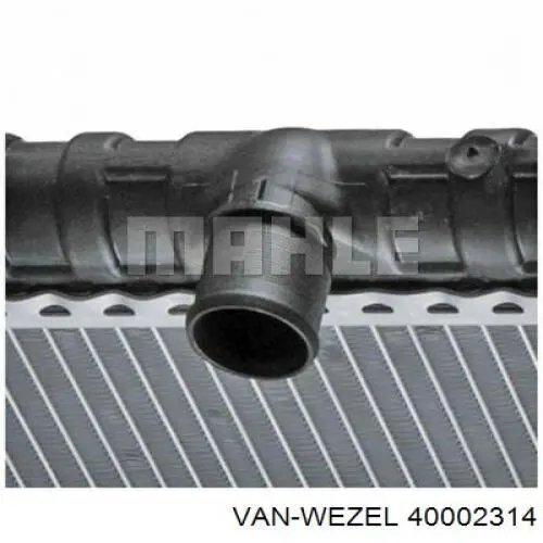 Радиатор охлаждения VAN Wezel 40002314
