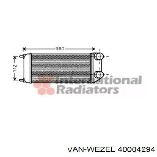 Интеркулер 40004294 VAN Wezel