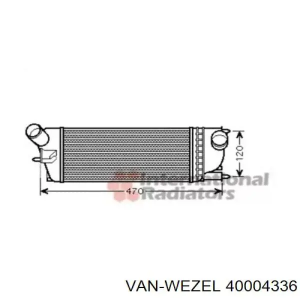 Интеркулер 40004336 VAN Wezel