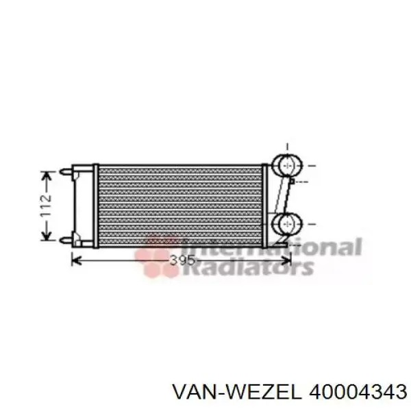 Интеркулер 40004343 VAN Wezel