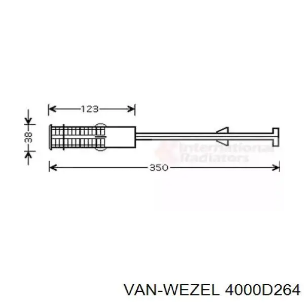 Осушитель кондиционера 4000D264 VAN Wezel