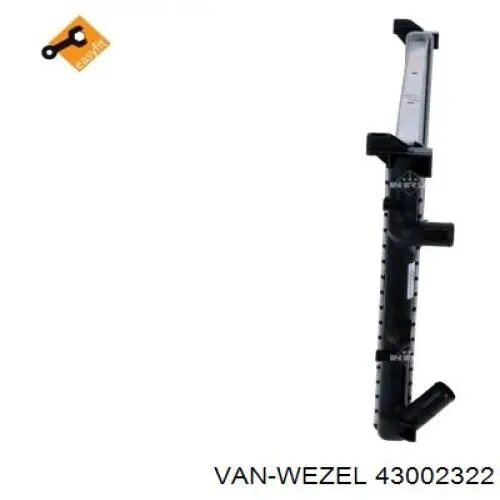 Радиатор охлаждения двигателя VAN Wezel 43002322 цена, от 56.60 USD