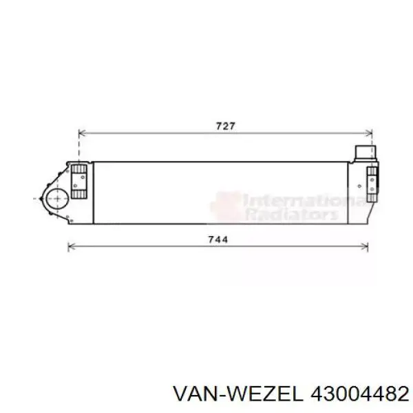 Интеркулер 43004482 VAN Wezel