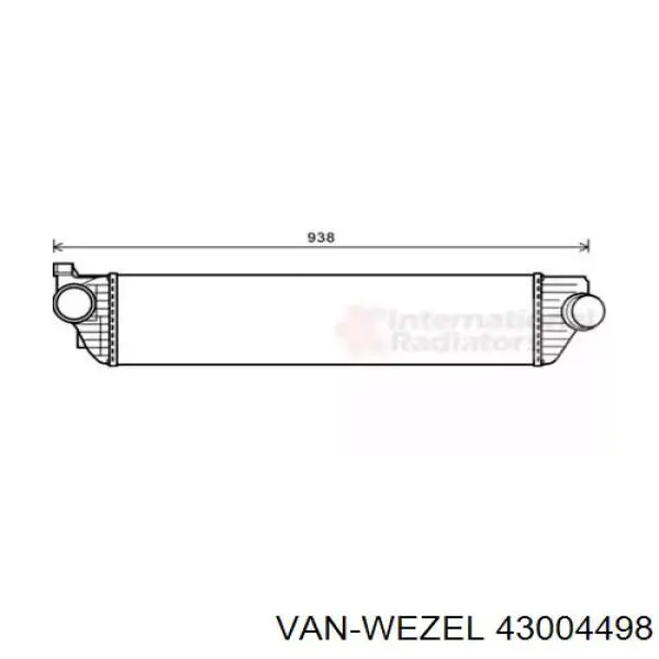 Интеркулер 43004498 VAN Wezel