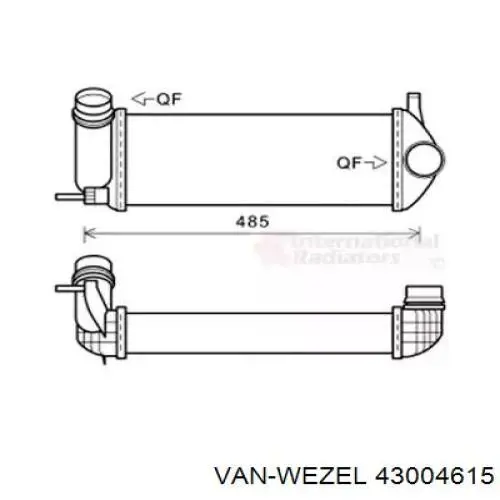 Интеркулер 43004615 VAN Wezel