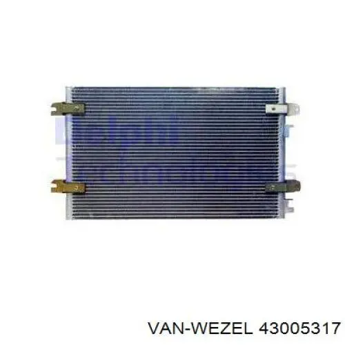 Купить 43005317 VAN Wezel Радиатор системы охлаждения кондиционера