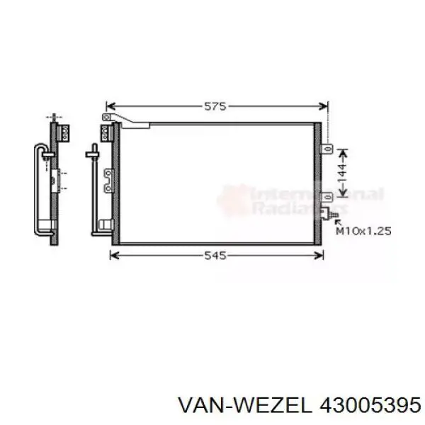 43005395 VAN Wezel Конденсатор